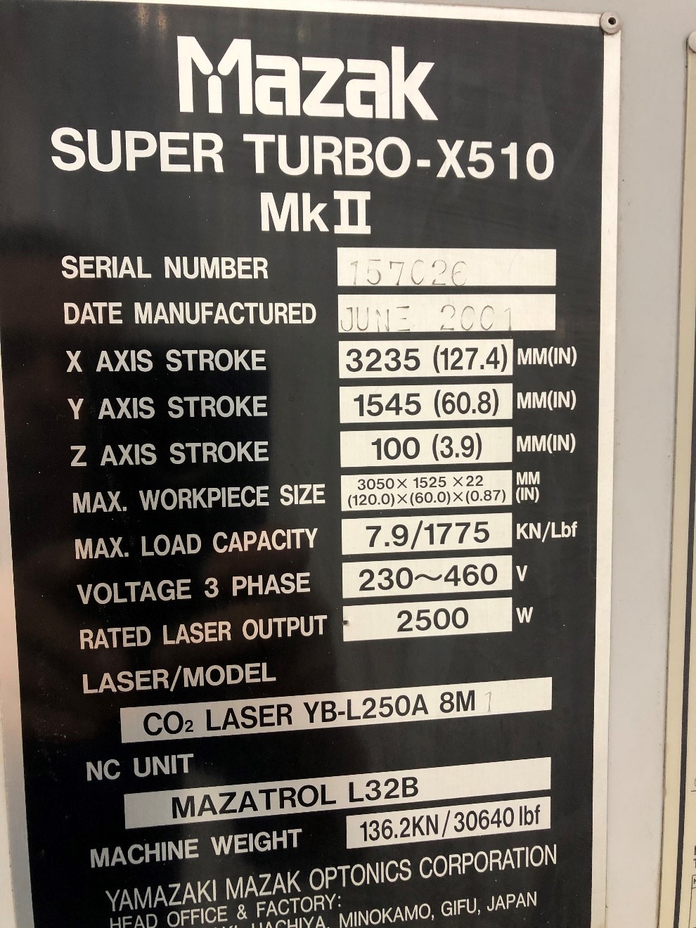 Mazak Super Turbo-X510 MkII - Image 10